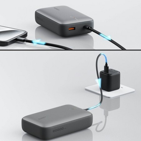 Mini Power Bank PB-Y57| 20000mAh | 22.5W | 2xUSB | PD 3.0 QC 3.0 LED Mini Power Bank PB-Y57| 20000mAh | 22.5W | 2xUSB | PD 3.0 QC 3.0 LED