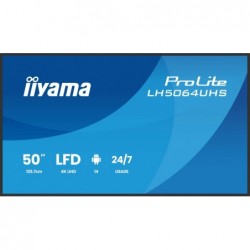 Monitor 50 cali LH5064UHS-B1AG, 24/7,IPS,ANDROID14,4K,500cd,1200:1,   2xHDMI ,USB-C,RJ45, RS-232c, IR, 2x10W, 2xUSB, UCHWYT ŚCI
