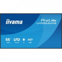 Monitor 55 cali LH5564UHS-B1AG, 24/7,VA,ANDROID14,4K,500cd,5000:1,    2xHDMI ,USB-C,RJ45, RS-232c, IR, 2x10W, 2xUSB, UCHWYT ŚCI