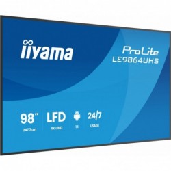 Monitor 98 cali LE9864UHS-B1AG, 24/7,VA,ANDROID14,4K,500cd,5000:1, 2xHDMI ,USB-C,RJ45, RS-232c, IR, 2x10W, 2xUSB, UCHWYT ŚCI Monitor 98 cali LE9864UHS-B1AG, 24/7,VA,ANDROID14,4K,500cd,5000:1, 2xHDMI ,USB-C,RJ45, RS-232c, IR, 2x10W, 2xUSB, UCHWYT ŚCI