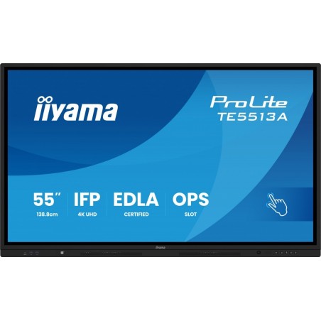 Monitor 55 cali TE5513A-B1AG INFRARED,40pkt,IPS,4K,7H,450cd/m2, WiFi,USB, ANDROID 14, Google EDLA,2x20W, UCHWYT CIENNY Monitor 55 cali TE5513A-B1AG INFRARED,40pkt,IPS,4K,7H,450cd/m2, WiFi,USB, ANDROID 14, Google EDLA,2x20W, UCHWYT CIENNY