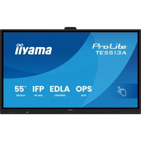 Monitor 55 cali TE5513A-B1AG INFRARED,40pkt,IPS,4K,7H,450cd/m2, WiFi,USB, ANDROID 14, Google EDLA,2x20W, UCHWYT CIENNY Monitor 55 cali TE5513A-B1AG INFRARED,40pkt,IPS,4K,7H,450cd/m2, WiFi,USB, ANDROID 14, Google EDLA,2x20W, UCHWYT CIENNY