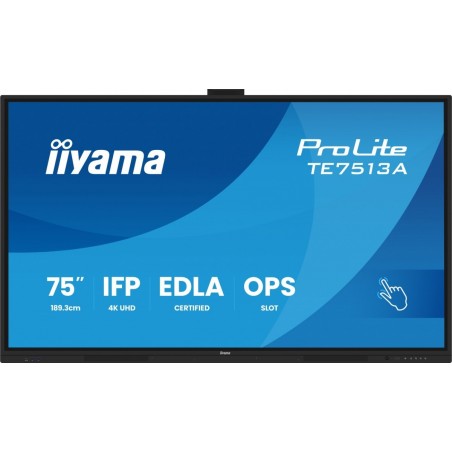 Monitor 75 cali TE7513A-B1AG INFRARED,40pkt,IPS,4K,7H,450cd/m2, WiFi,USB, ANDROID 14, Google EDLA,2x20W, UCHWYT CIENNY Monitor 75 cali TE7513A-B1AG INFRARED,40pkt,IPS,4K,7H,450cd/m2, WiFi,USB, ANDROID 14, Google EDLA,2x20W, UCHWYT CIENNY
