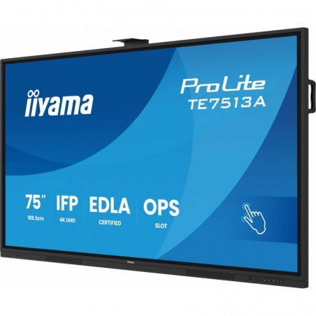 Monitor 75 cali TE7513A-B1AG INFRARED,40pkt,IPS,4K,7H,450cd/m2, WiFi,USB, ANDROID 14, Google EDLA,2x20W, UCHWYT CIENNY Monitor 75 cali TE7513A-B1AG INFRARED,40pkt,IPS,4K,7H,450cd/m2, WiFi,USB, ANDROID 14, Google EDLA,2x20W, UCHWYT CIENNY