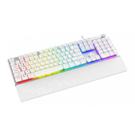 Klawiatura Frost RGB srebrno-biała Klawiatura Frost RGB srebrno-biała