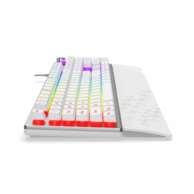 Klawiatura Frost RGB srebrno-biała Klawiatura Frost RGB srebrno-biała