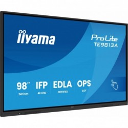 Monitor 98 cali TE9813A-B1AG INFRARED,40pkt,IPS,4K,7H,450cd/m2, WiFi,USB, ANDROID 14, Google EDLA,2x20W, UCHWYT CIENNY Monitor 98 cali TE9813A-B1AG INFRARED,40pkt,IPS,4K,7H,450cd/m2, WiFi,USB, ANDROID 14, Google EDLA,2x20W, UCHWYT CIENNY