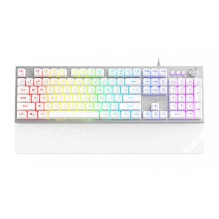 Klawiatura Frost RGB srebrno-biała Klawiatura Frost RGB srebrno-biała