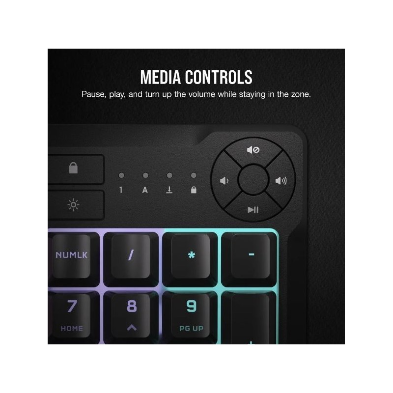 Klawiatura mechaniczna K55 Core RGB Black  Klawiatura mechaniczna K55 Core RGB Black