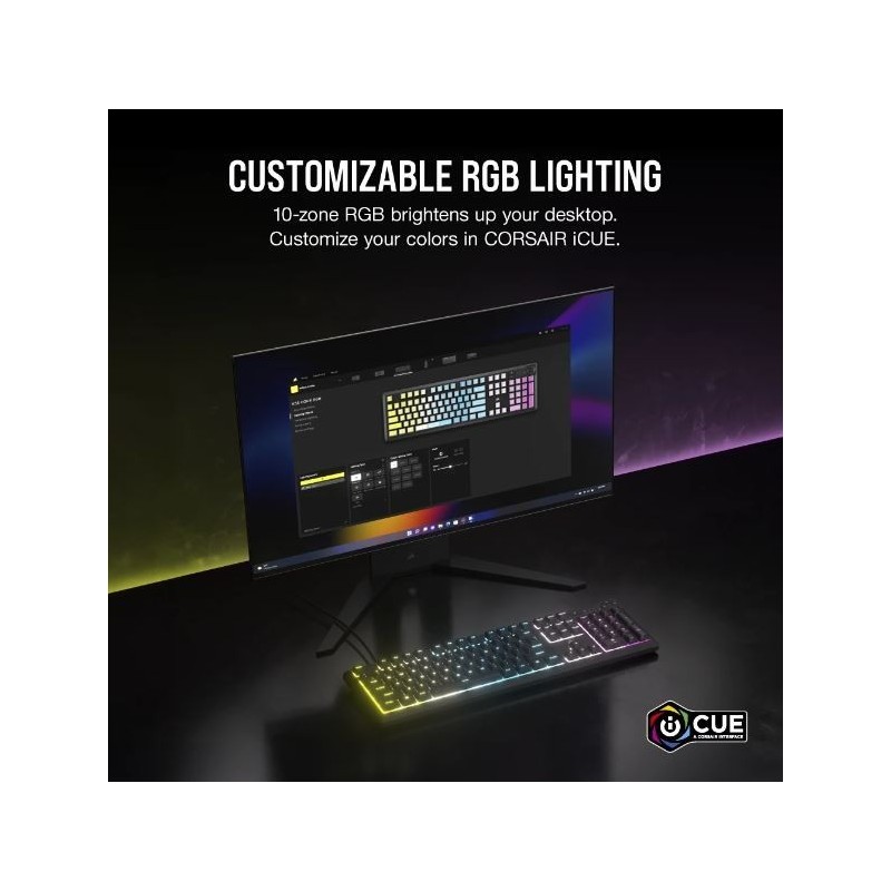 Klawiatura mechaniczna K55 Core RGB Black  Klawiatura mechaniczna K55 Core RGB Black