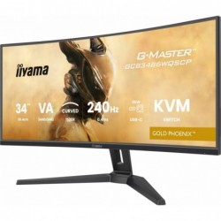 Monitor G-Master 34 cale GCB3486WQSCP-B1,VA,UWQHD,240HZ,1500R,500cd,21:9, USB-C dock 95W, RJ45, 2x5W Monitor G-Master 34 cale GCB3486WQSCP-B1,VA,UWQHD,240HZ,1500R,500cd,21:9, USB-C dock 95W, RJ45, 2x5W