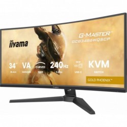 Monitor G-Master 34 cale GCB3486WQSCP-B1,VA,UWQHD,240HZ,1500R,500cd,21:9, USB-C dock 95W, RJ45, 2x5W Monitor G-Master 34 cale GCB3486WQSCP-B1,VA,UWQHD,240HZ,1500R,500cd,21:9, USB-C dock 95W, RJ45, 2x5W