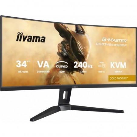 Monitor G-Master 34 cale GCB3486WQSCP-B1,VA,UWQHD,240HZ,1500R,500cd,21:9, USB-C dock 95W, RJ45, 2x5W Monitor G-Master 34 cale GCB3486WQSCP-B1,VA,UWQHD,240HZ,1500R,500cd,21:9, USB-C dock 95W, RJ45, 2x5W