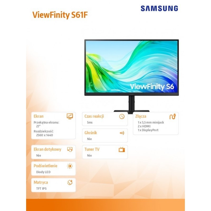 Monitor 27 cali LS27F610EAUXEN 