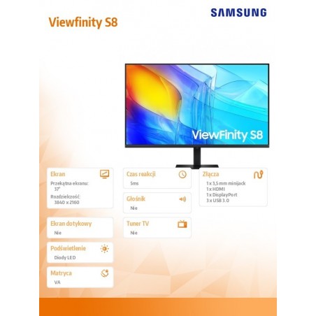 Monitor 37 cali LS37D800EAUXEN Monitor 37 cali LS37D800EAUXEN