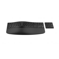 Ergonomiczna klawiatura bezprzewodowa + numeryczna  965 7E756AA czarna