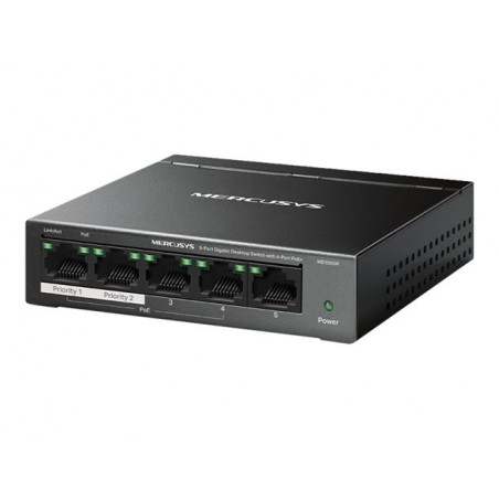 TP-LINK 5-Port Gigabit Desktop Switch with 4-Port PoE+ TP-LINK 5-Port Gigabit Desktop Switch with 4-Port PoE+