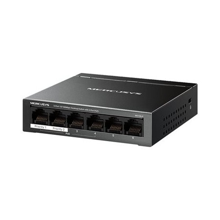 TP-LINK 6-Port 10/100 Mbps Desktop Switch with 4-Port PoE+ PORT 4x 10/100 Mbps PoE+ Ports 2x 10/100 Mbps Non-PoE Ports TP-LINK 6-Port 10/100 Mbps Desktop Switch with 4-Port PoE+ PORT 4x 10/100 Mbps PoE+ Ports 2x 10/100 Mbps Non-PoE Ports