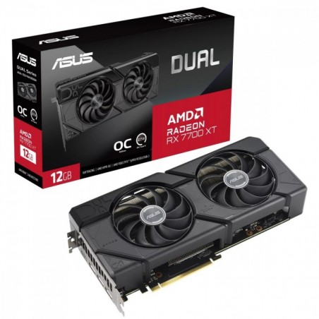 Karta graficzna Radeon RX 7700 XT DUAL OC 12GB GDDR6 192bit 3DP Karta graficzna Radeon RX 7700 XT DUAL OC 12GB GDDR6 192bit 3DP