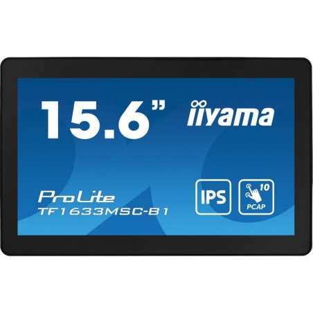 Monitor 15.6 cala ProLite TF1633MSC-B1 IPS,poj.10pkt.450cd,IP54 Monitor 15.6 cala ProLite TF1633MSC-B1 IPS,poj.10pkt.450cd,IP54