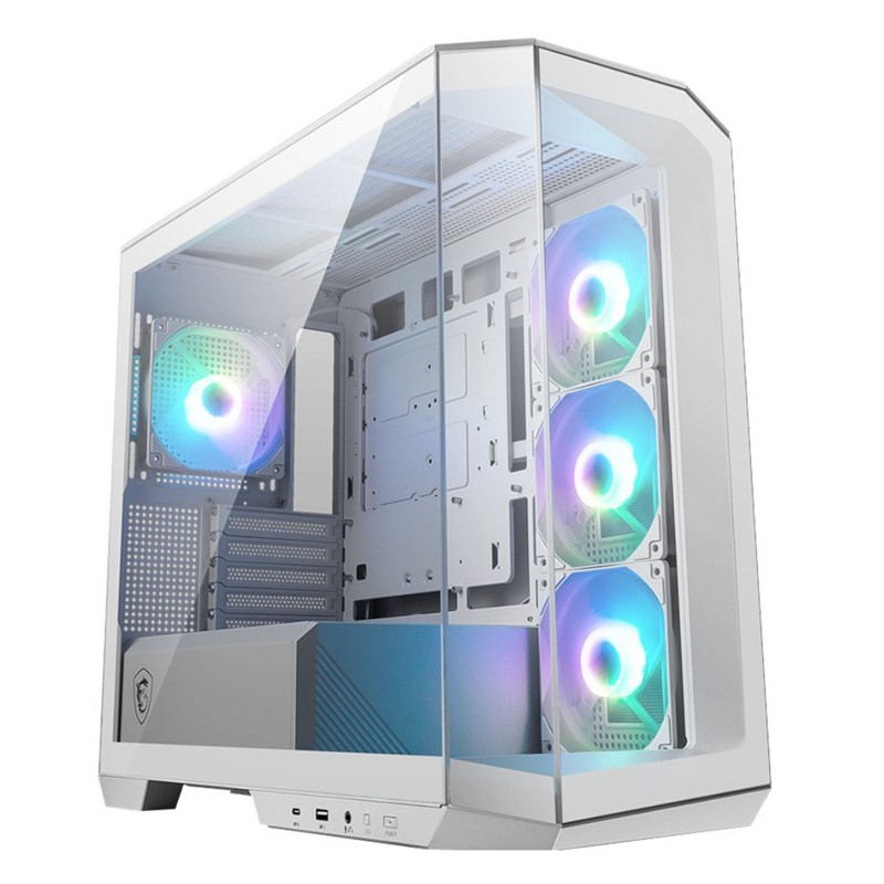 Obudowa MAG PANO M100R PZ WHITE TEMPERED GLASS USB 