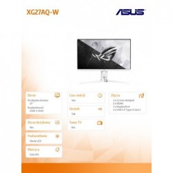 Monitor 27 cali XG27AQ-W GAMING BK/1MS/EU Monitor 27 cali XG27AQ-W GAMING BK/1MS/EU