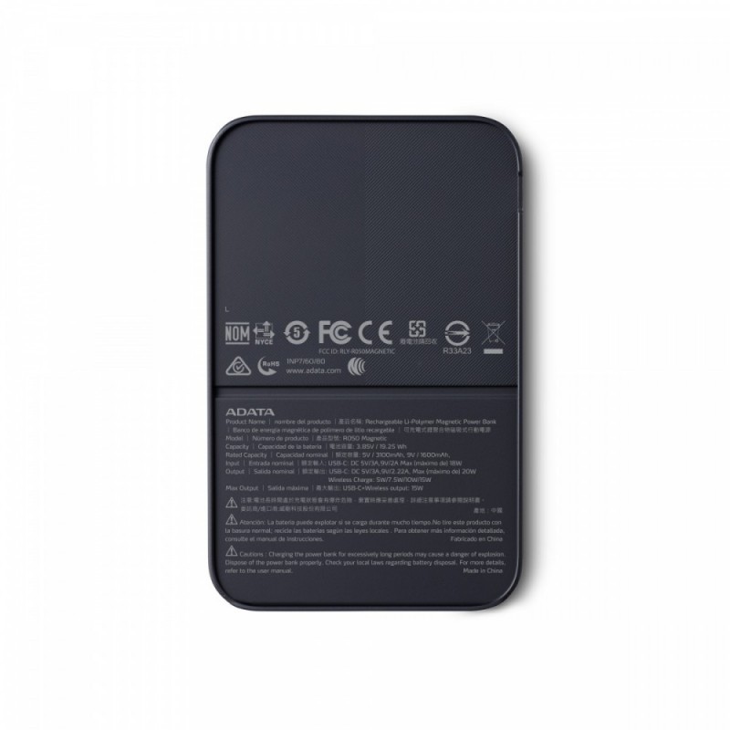 Powerbank R50 5000mAh USB-C czarny Powerbank R50 5000mAh USB-C czarny