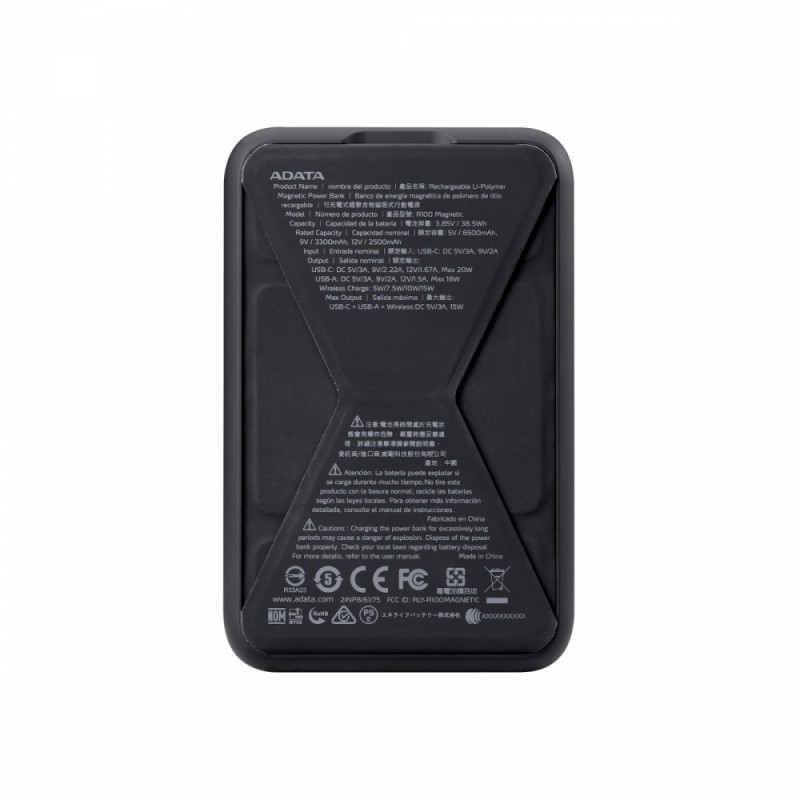 Powerbank R100 10000mAh USB-C/A czarny Powerbank R100 10000mAh USB-C/A czarny