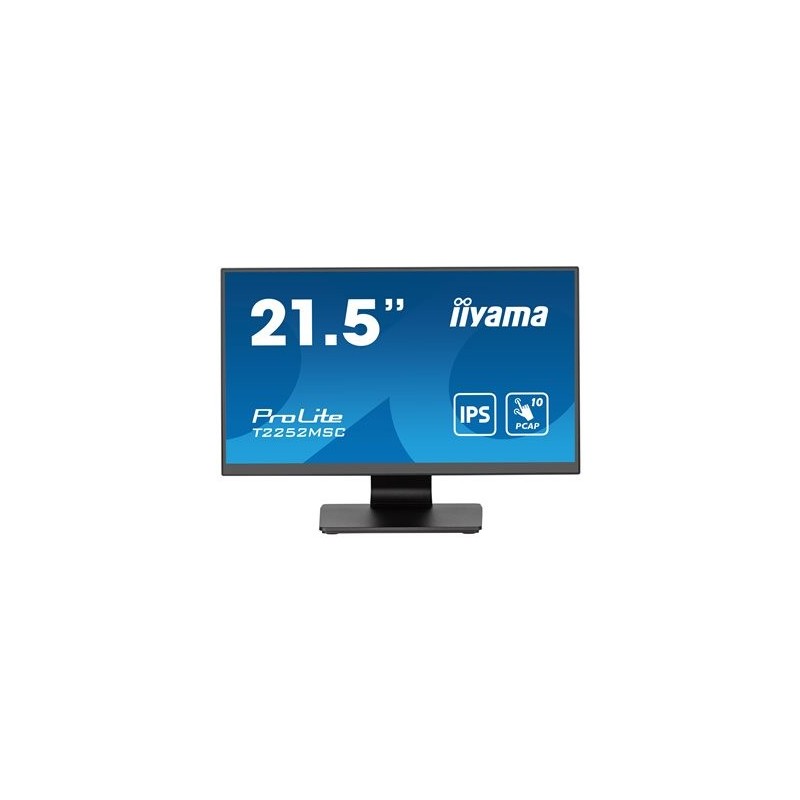 IIYAMA T2252MSC-B2AG 21.5inch IPS Bonded PCAP 10P Touch with AG and Anti-Finger print coating 1920x1080 Flat Bezel IIYAMA T2252MSC-B2AG 21.5inch IPS Bonded PCAP 10P Touch with AG and Anti-Finger print coating 1920x1080 Flat Bezel