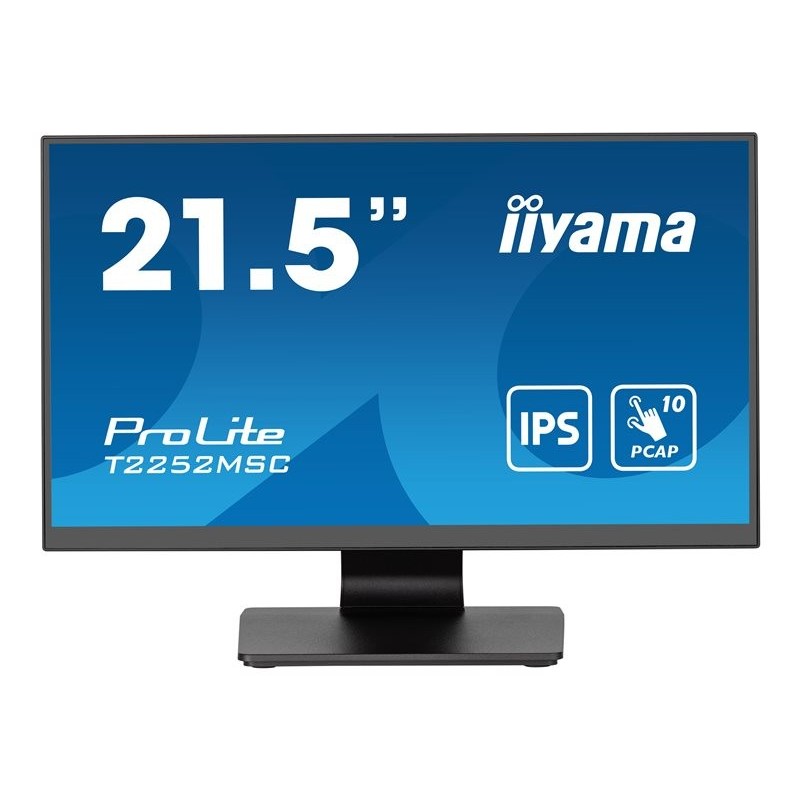 IIYAMA T2252MSC-B2AG 21.5inch IPS Bonded PCAP 10P Touch with AG and Anti-Finger print coating 1920x1080 Flat Bezel IIYAMA T2252MSC-B2AG 21.5inch IPS Bonded PCAP 10P Touch with AG and Anti-Finger print coating 1920x1080 Flat Bezel