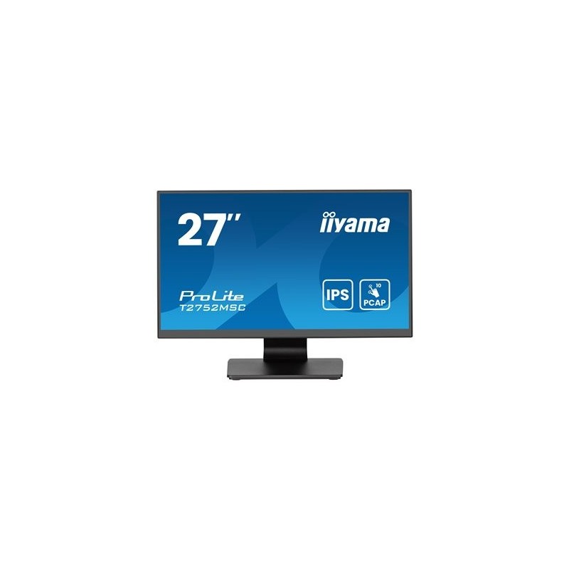 IIYAMA T2752MSC-B1AG 27inch IPS Bonded PCAP 10P Touch with AG and Anti-Finger print coating 1920x1080 Flat Bezel IIYAMA T2752MSC-B1AG 27inch IPS Bonded PCAP 10P Touch with AG and Anti-Finger print coating 1920x1080 Flat Bezel