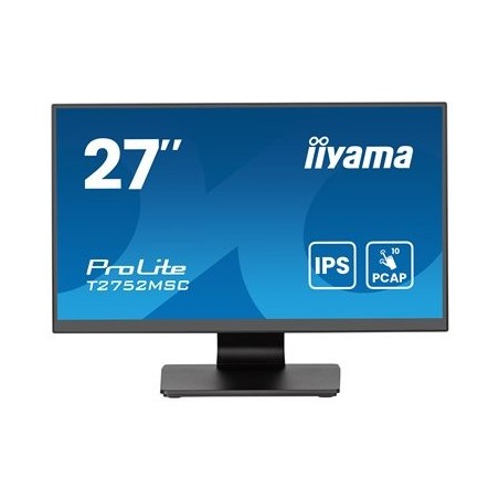 IIYAMA T2752MSC-B1AG 27inch IPS Bonded PCAP 10P Touch with AG and Anti-Finger print coating 1920x1080 Flat Bezel IIYAMA T2752MSC-B1AG 27inch IPS Bonded PCAP 10P Touch with AG and Anti-Finger print coating 1920x1080 Flat Bezel
