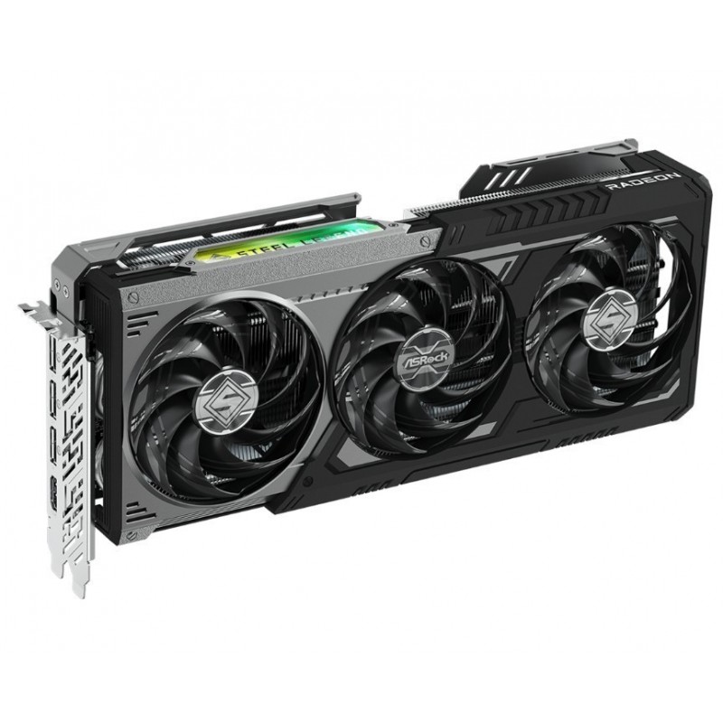Karta graficzna RX 9070 XT STEEL LEGEND DARK 16GB GDDR6 256bit 3DP/HDMI  Karta graficzna RX 9070 XT STEEL LEGEND DARK 16GB GDDR6 256bit 3DP/HDMI