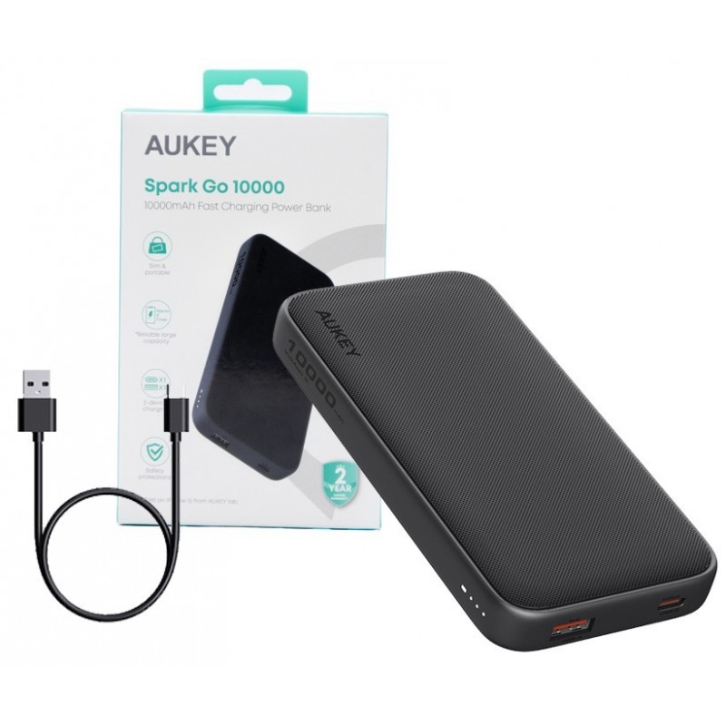 PB-Y46 Power Bank | 10000 mAh | 15W | 2xUSB | LED | kabel USB-C 