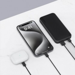 PB-Y46 Power Bank | 10000 mAh | 15W | 2xUSB | LED | kabel USB-C PB-Y46 Power Bank | 10000 mAh | 15W | 2xUSB | LED | kabel USB-C