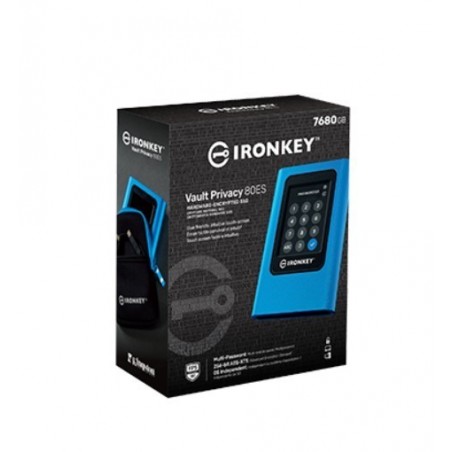 Zewnętrzny dysk SSD IKVP80ES 7680GB USB3.2 Gen1 Szyfrowany Zewnętrzny dysk SSD IKVP80ES 7680GB USB3.2 Gen1 Szyfrowany