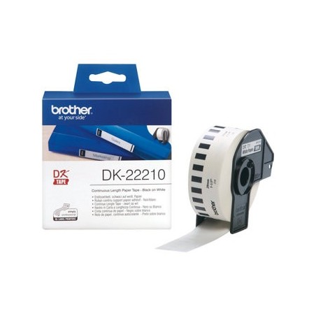 BROTHER DK22210 Taśma Brother 29mm biała QL-500A / QL-650TD / QL-1050 / QL-1060N BROTHER DK22210 Taśma Brother 29mm biała QL-500A / QL-650TD / QL-1050 / QL-1060N