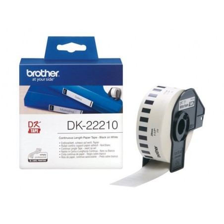 BROTHER DK22210 Taśma Brother 29mm biała QL-500A / QL-650TD / QL-1050 / QL-1060N BROTHER DK22210 Taśma Brother 29mm biała QL-500A / QL-650TD / QL-1050 / QL-1060N