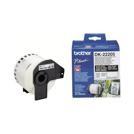 BROTHER DK22205 Taśma Brother Continuous Paper Tape 62mm x 30.48m BROTHER DK22205 Taśma Brother Continuous Paper Tape 62mm x 30.48m