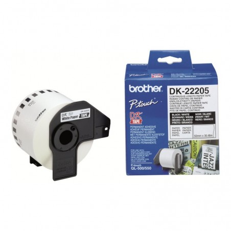 BROTHER DK22205 Taśma Brother Continuous Paper Tape 62mm x 30.48m BROTHER DK22205 Taśma Brother Continuous Paper Tape 62mm x 30.48m
