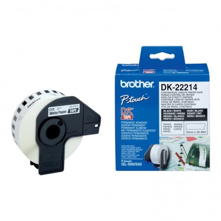 BROTHER DK22214 Taśma Brother Continuous Paper Tape 12mm x 30.48m BROTHER DK22214 Taśma Brother Continuous Paper Tape 12mm x 30.48m