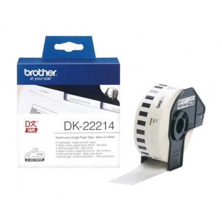 BROTHER DK22214 Taśma Brother Continuous Paper Tape 12mm x 30.48m BROTHER DK22214 Taśma Brother Continuous Paper Tape 12mm x 30.48m
