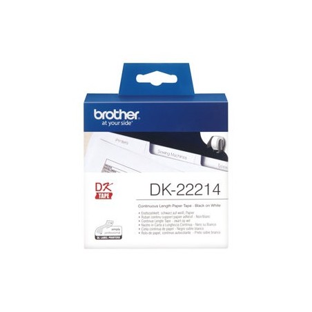 BROTHER DK22214 Taśma Brother Continuous Paper Tape 12mm x 30.48m BROTHER DK22214 Taśma Brother Continuous Paper Tape 12mm x 30.48m