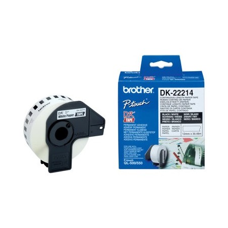 BROTHER DK22214 Taśma Brother Continuous Paper Tape 12mm x 30.48m BROTHER DK22214 Taśma Brother Continuous Paper Tape 12mm x 30.48m