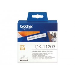 BROTHER DK11203 Etykieta foliowa na segregatory Brother 17mm x 87mm 300 szt. BROTHER DK11203 Etykieta foliowa na segregatory Brother 17mm x 87mm 300 szt.