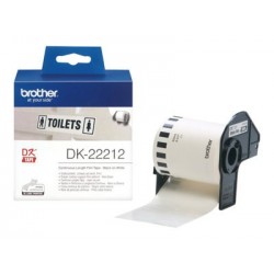 BROTHER DK22212 Taśma Brother Film White Film tape 62mm BROTHER DK22212 Taśma Brother Film White Film tape 62mm