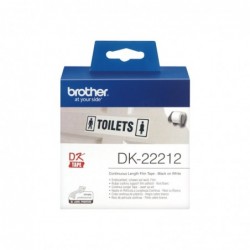 BROTHER DK22212 Taśma Brother Film White Film tape 62mm BROTHER DK22212 Taśma Brother Film White Film tape 62mm
