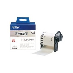 BROTHER DK22212 Taśma Brother Film White Film tape 62mm BROTHER DK22212 Taśma Brother Film White Film tape 62mm