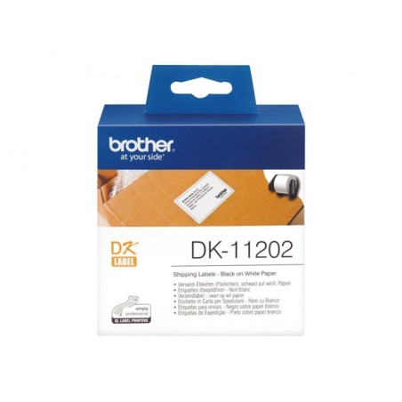 BROTHER DK11202 Etykieta dostawcza Brother 62mm x 100mm 300 szt. BROTHER DK11202 Etykieta dostawcza Brother 62mm x 100mm 300 szt.