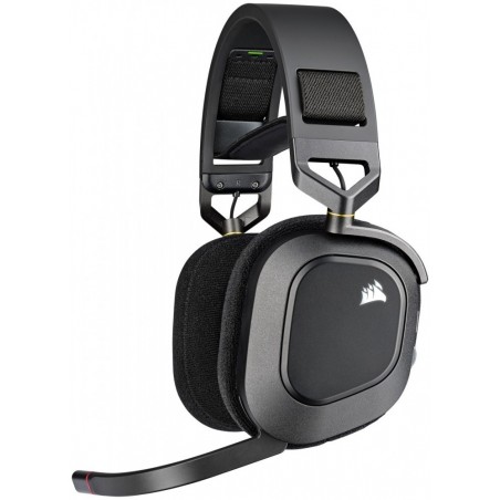 Słuchawki bezprzewodowe HS80 RGB Carbon Słuchawki bezprzewodowe HS80 RGB Carbon